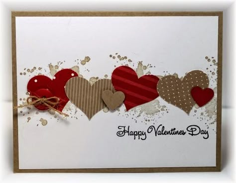 Scrappin' and Stampin' in GJ...could also be a birthday greeting or anniversary card! Valentine Cards Ideas, Valentine Love Cards, Valentine Cards Handmade, Handmade Valentine, Cards Ideas, Valentine Cards, Heart Cards, Valentine Crafts, Love Valentines