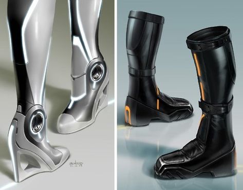 Time to Kick Your Style Into the Future Futuristic Boots, Cos Boots, Cyberpunk Mode, Walk In Heels, 3d Karakter, Boots Look, Futuristic Shoes, Tron Legacy, Walking In Heels