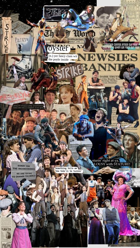 Newsies Aesthetic Wallpaper, Newsies Background, Newsies Uk, Musicals Wallpaper, Newsies Wallpaper, Newsies Quotes, Newsies Aesthetic, Newsies Jr, Newsies Broadway Cast