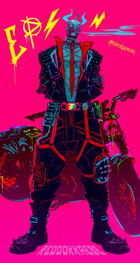 ArtStation - Robo-punk Ghost Rider 2099, Punk Character Design, Cyberpunk Rpg, Heck Yeah, Cyberpunk City, Pixel Art Design, Ghost Faces, Comic Book Covers, Cool Anime Pictures