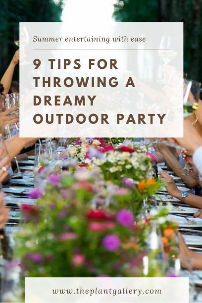 Having a summer soiree? Check out our tips for entertaining with ease. #summersoiree #outdoorparty #entertaining # summerentertaining Summer Soiree Party Ideas, Soiree Party, Silver Plant, Shade Umbrellas, Citronella Candles, Blowing Bubbles, Summer Soiree, Summer Entertaining, Slip And Slide