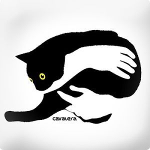 Silhouette Chat, Negative And Positive Space, Art Spatial, Bw Art, Tattoo Illustration, Car Illustration, Art Et Illustration, Cats Illustration, Art And Illustration