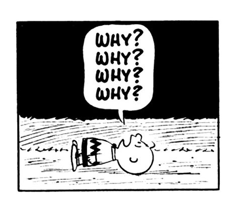 Why? | RheaLKelly | Flickr Humour, Tumblr, Peanuts Quotes, Charlie Brown Quotes, Peanuts Cartoon, Snoopy Quotes, Joe Cool, Snoopy Love, Charlie Brown Peanuts