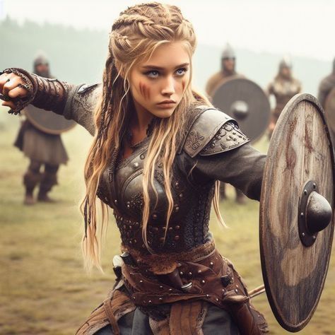 Modern Viking Hairstyles Women, Viking Clothes Women, Ophelia Core, Amazonian Women, Warrior Braid, Elf Style, Viking Hairstyles, Viking Warrior Woman, Viking Cosplay