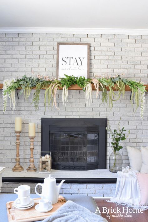 25 Gorgeous Spring Ideas for Mantel Decor | The Turquoise Home Spring Mantel Decorating Ideas, Spring Mantle Decor, Buffalo Check Christmas Decor, Mantel Decorating Ideas, Spring Mantle, Spring Mantel, Mantel Decorating, Mantel Design, Neutral Fall Decor