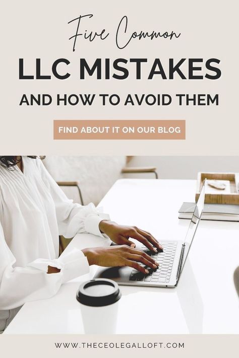 A limited liability company (LLC) formation process is one of the most important steps of starting a business. Along with other benefits, an LLC can provide liability protection for your business. If you're planning to set up one, here're 5 common mistakes to avoid: not taking advantage of all the tax benefits, Failing to create an operating agreement, failing to keep your personal and business finances separate, etc. Read the full blog for more. Corrections Officer, Llc Business, Amazon Account, Bookkeeping Business, Startup Business Plan, Successful Business Tips, Small Business Organization, Business Basics, Small Business Plan