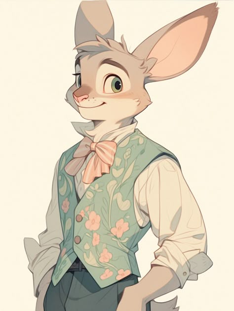 Cute Bunny Character Design, Bunny Creature Design, Rabbit Dnd Character, Harengon Dnd Art Male, Rabbit Person Art, Dnd Harengon Character Art, Anthro Rabbit Character Design, Anthropomorphic Character Design, Rabbit Character Design Human