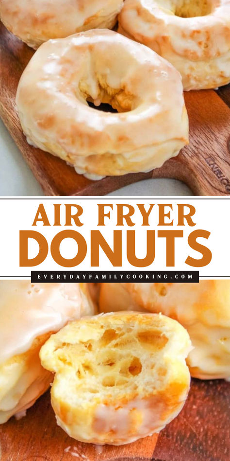 Add these Air Fryer Donuts to your Mother's Day brunch ideas! This simple brunch recipe is easy to make and ready in 15 minutes. Put an icing or glaze on top of these homemade donuts! Save this pin. Crescent Roll Donuts Air Fryer, Air Fryer Donuts With Biscuits, Air Fryer Donuts Biscuits, Bisquick Donut Recipe, Air Fryer Donut Recipes, Air Fryer Donuts, Simple Brunch, Biscuit Donuts, Baked Donut