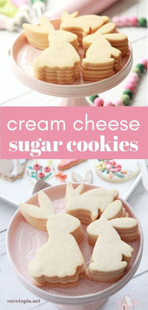 Cookie Roll Out Recipes, Cookies Made With Cream Cheese Holidays, Sugar Cookie Recipe Cream Cheese, Cake Mix Cutout Cookies, Chewy Sugar Cookie Recipe Cut Out, Soft Cutout Cookies, Crème Cheese Cookies, Cinnamon Roll Sugar Cookies Recipe, Rollout Sugar Cookie Recipe