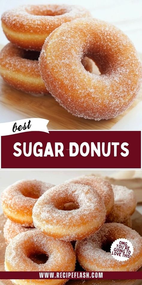 Want to impress your family with a delicious breakfast? Try the Perfect Sugar Donuts Recipe for soft, sweet donuts that are a morning favorite! These treats are perfect for any occasion. Save this recipe to ensure you never miss out on this delightful breakfast idea!