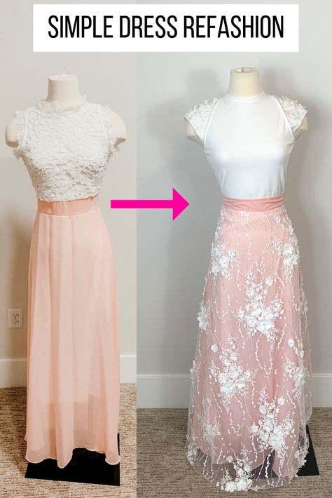 Prom Dress Upcycle, Upcycle Prom Dress, Diy Formal Dress, Upcycled Prom Dress, Ballgown Inspiration, Diy Dress Makeover, Plain Prom Dresses, Prom Dress Alterations, Sewing Refashion