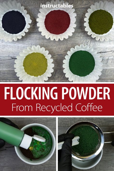 Train Crafts For Adults, Flocking Powder Diy, Diy Craft Furniture, Diy Fake Grass Miniature, Homemade Flocking Powder, Diy Flocking Powder Recipe, Diarama Ideas Easy, Diy Flocking Powder, Dnd Crafts Diy Projects