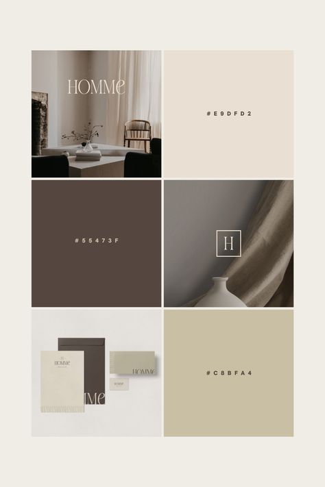 Branding and Mood Board for Interior Design studio Calm Branding Design, Interior Design Branding Identity, Space Moodboard, Brand Identity Board, Styling Business, Interior Branding, Future Interior Design, Interior Design Branding, Clean Typography