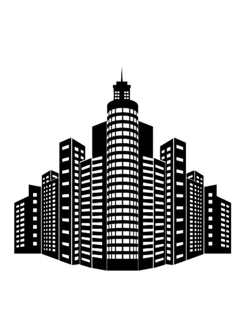 Buildings Stencils is a page filled with silhouettes of all kinds of buildings. All stencils of Buildings can be downloaded and printed for free. Building Silhouette, Graphic Shapes Design, Building Icon, Building Logo, Graphic Book, Cute Panda Wallpaper, Stencil Crafts, Free Printable, For Free