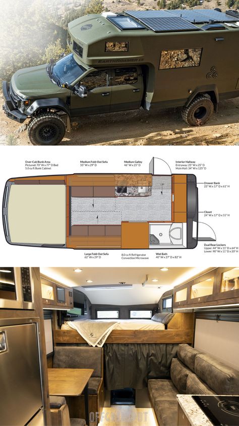 Earthroamer Lti, Earth Roamer Vehicles, Truck Life, Off Grid Camper, Truck Campers, Off Grid Trailers, Cool Rvs, Suv Camper, Pickup Camper