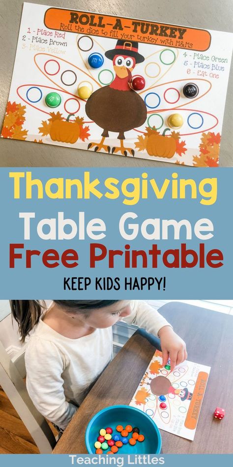 Thanksgiving Table Games, Turkey Math Games, Turkey Games, Turkey Math, Game For Preschoolers, Thanksgiving Activities Preschool, Thanksgiving Toddler, Thanksgiving Games For Kids, Thanksgiving School