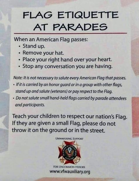 Tri Cities On A Dime: DID YOU KNOW THIS ABOUT FLAG EDIQUETTE AT PARADES?... Flag Etiquette, American Heritage Girls, Honor Guard, Small Flags, Flag Day, Simple Sentences, The American Flag, Tri Cities, Old Glory