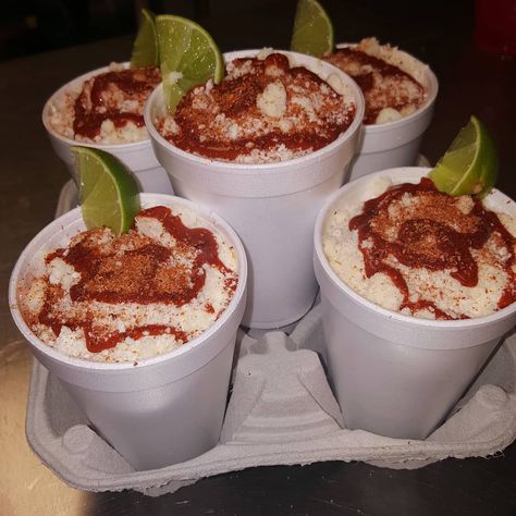 Elotes In A Cup, Elote Recipe In A Cup, Elote Cups, Mexican Elote In A Cup, Elote Cup, Elote In A Cup, Snack Combos, Corn Cup, Mexican Snack Foods