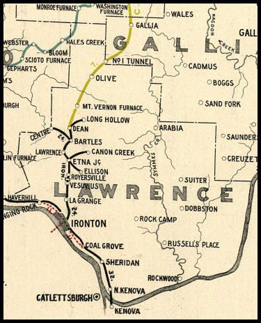 Old Map of Lawrence County, Ohio. Ironton Ohio, Lawrence County, Ohio Map, Ohio History, Map Globe, Old Maps, Old Map, Local History, Genealogy