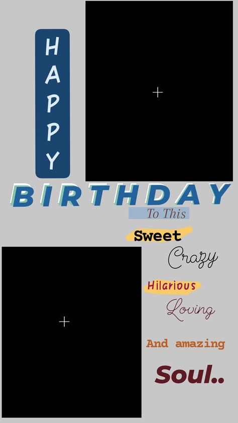 Best Friend Bday Story Template, Best Friend Birthday Template Instagram, Happy Birthday My Love Template, Layout For Instagram, Birthday Quotes Bff, Birthday Best Friend, Happy Birthday Best Friend Quotes, Instagram Story Idea, Happy Birthday Best Friend