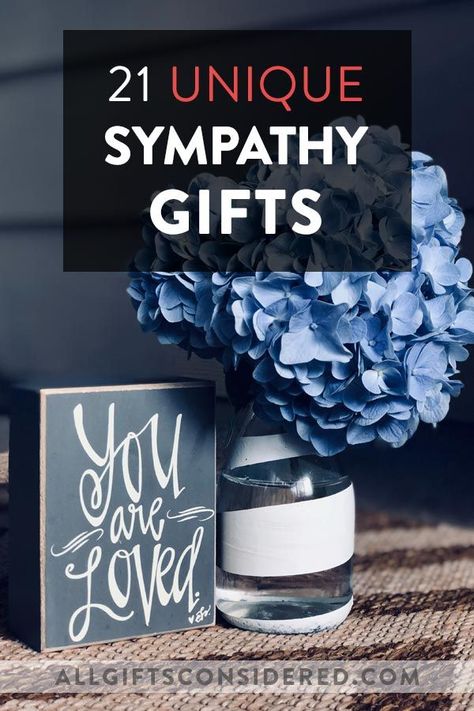 21 Unique Sympathy Gift Ideas to Show Love & Support to Someone Who Has Lost a Loved One - Best Sympathy Gifts Gifts To Remember Loved Ones Lost, Sympathy Gift Basket Ideas, Gifts For Someone Who Lost A Loved One, Diy Sympathy Cards Ideas, Diy Memorial Gifts, Bereavement Gift Basket, Memorial Gift Ideas, Sympathy Basket, Family Gift Exchange