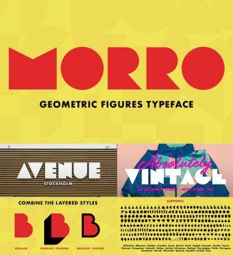 Morro Font | Free download Free Powerpoint Templates Download, Geometric Font, Geometric Figures, Text Generator, Photo Stock Images, Display Fonts, Creative Fonts, Font Free, Unique Fonts