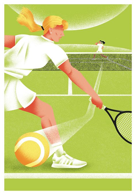 Tennis Drawing, Chinese Logo, Design Anthology, Tennis Posters, Sport Magazine, Cv Examples, Animation Sketches, Sport Illustration, Sports Graphic Design