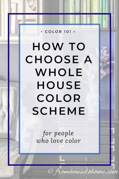 Great home decor ideas for choosing a whole house color scheme or color palette that will make your rooms flow from one to the other. I love color so I'm really happy to find step-by-step instructions on how to pick interior paint colors for my interior d Color Palettes For Home, Whole House Color Scheme, Interior Paint Schemes, Paint Pallets, Interior Paint Colors Schemes, Wall Colours, Bright Interior, Paint Palettes, Choosing Paint