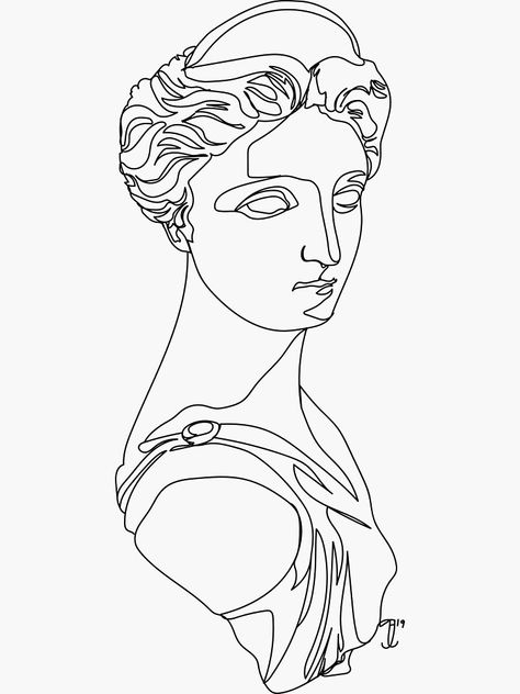 Pegatina «Artemis 3 One Line» de jordaneastwood1 | Redbubble Mo Ganji, One Line, Sculpture Projects, Outline Art, Arte Inspo, Abstract Line Art, Line Art Drawings, Art Drawings Sketches, Minimalist Art