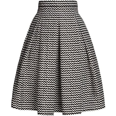 Rumour London - Ravello Chevron Midi Skirt ($165) ❤ liked on Polyvore featuring skirts, bottoms, jupes, saias, pleated skirt, cotton midi skirt, midi skirt, knee length pleated skirt and pleated midi skirt Mode Monochrome, Simple Black Tops, Midi Skirts Summer, Fitted Midi Skirt, Fitted Skirts, Chevron Skirt, Cotton Skirts, Mid Calf Skirt, Calf Length Skirts