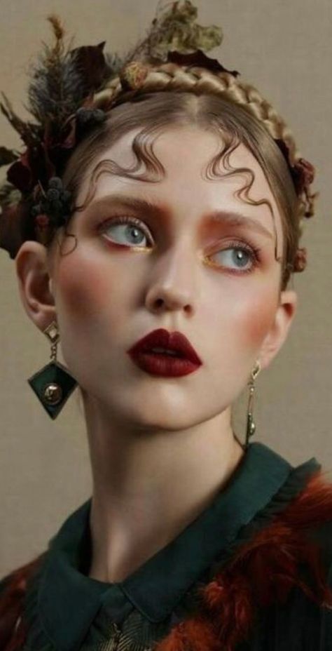 1800s Makeup, Medieval Makeup, Goblin Face, Victorian Makeup, 21 Party, 1920s Makeup, Witch Style, Vampire Bride, Bride Head