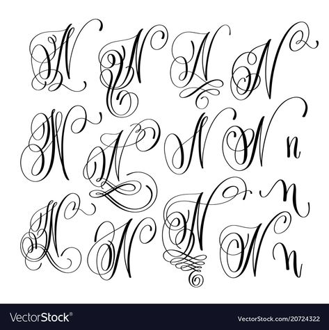 Tattoo Lettering Alphabet, Gorgeous Calligraphy, Tattoo Lettering Styles, Muster Tattoos, Handwriting Alphabet, 4 Tattoo, Lettering Inspiration, Lettering Ideas, Calligraphy Logo