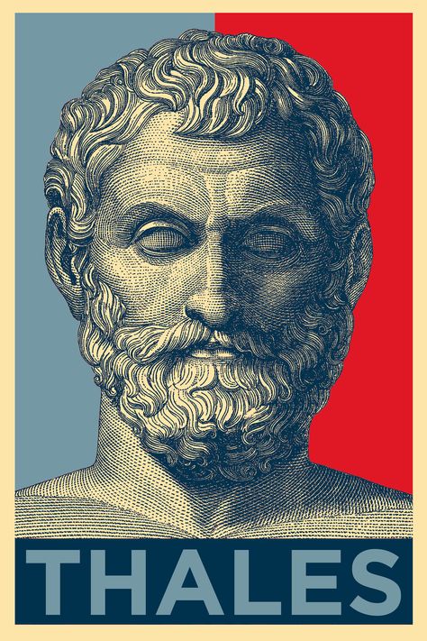 "* THIS PRINT: This original design features Thales of Miletus and is a fun parody of the iconic \"Hope\" posters made famous in 2008. * MORE LIKE THIS: View our full range of original *Hope Prints*: https://etsy.me/32IbT3d * PLEASE NOTE: All our prints come UNFRAMED and any frame in the images above is for display purposes only so you can get a feel for how it might look on your wall. * CUSTOM REQUESTS: We can often customise our designs. Contact us any time to discuss options. * PAPER: All our Stoic Posters, Philosophy Poster, Greek Poster, Iconic Posters, Philosophy Art, Clown Paintings, Simplistic Wallpaper, Mosque Art, Propaganda Art