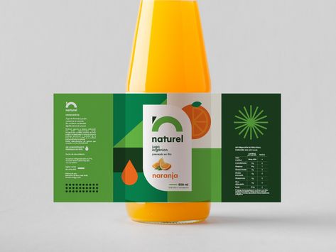 Naturel Juice Bottle Label Minuman, Fruit Juice Packaging, Desain Merek, Juice Logo, Juice Branding, Fruit Packaging, Drinks Packaging Design, Bottle Design Packaging, Juice Packaging