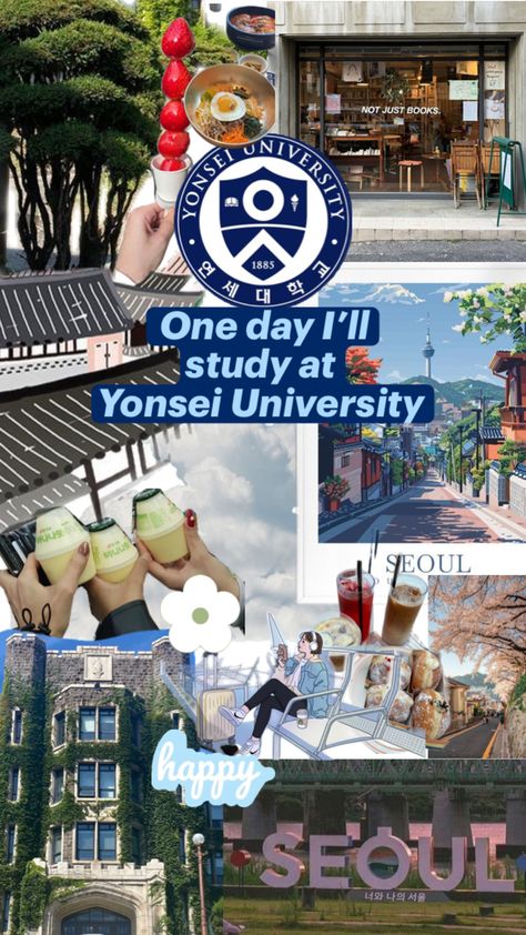 #college #university #study #studying #education #seoul #yonsei University Inspiration, Study University, Boarding School Aesthetic, Yonsei University, Korea University, My Future Job, Seoul Travel, Med School Motivation, Dream Motivation