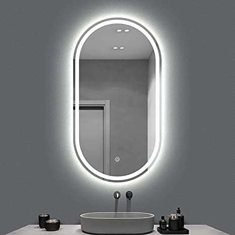 Light Bathroom Mirror, Led Light Bathroom, Diy Natural Detergent, Mirror Makeover, Led Makeup Mirror, Bathroom Mirror Lights, Mirror Design Wall, Light Bathroom, Mirror Shapes