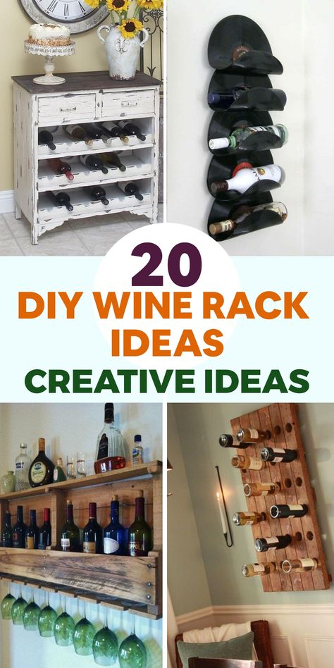 Discover a world of creativity with these unique DIY wine rack concepts that beautifully display your wine collection and elevate your home decor. Whether you prefer repurposing pallets for a rustic touch or crafting elegant wall-mounted designs with copper pipes, there's a project suited to every style and space. Celebrate your innovative spirit by exploring these inventive wine rack ideas, sure to impress both wine aficionados and DIY enthusiasts alike. Cheers to creating functional art that speaks volumes about your craftsmanship! Diy Wine Racks, Modern Mailbox Diy, Wine Rack Ideas, Diy Wine Rack Projects, Wine Rack Projects, Diy Cat Hammock, Reclaimed Wood Wine Rack, Diy Phone Stand, Diy Hat Rack