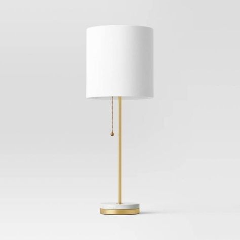 Gold Bedside Lamp, Short Table Lamps, Clip Lamp, Wooden Nightstand, Gold Lamp, Small Lamp, Project 62, Wall Outlets, The Glow