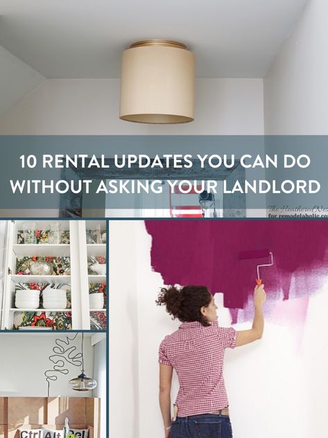 Rental Updates, Renters Decorating, Diy Home Decor For Apartments, Apartment Hacks, Diy Apartment Decor, Temporary Wallpaper, Rental Decorating, Small Apartment Decorating, Renter Friendly