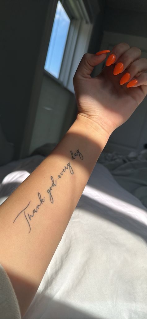 Forearm Script Tattoo Women, Forearm Text Tattoo, Forearm Writing Tattoo, Forearm Script Tattoo, Long Tattoo, Writing Tattoo, Script Tattoo, Writing Tattoos, Text Tattoo