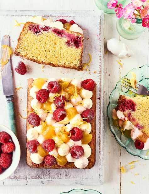 Find 1000s of triple-tested recipes, expert cooking advice from your favourite celebrity chefs and the latest food trends Spring Loaf Cake, Cheesecake Loaf, Raspberry Loaf Cake, Raspberry Loaf, Spring Soiree, Lemon And Raspberry, Magazine Recipe, Sainsburys Recipes, Lemon Loaf Cake