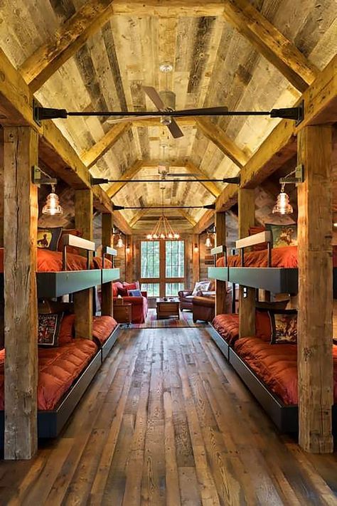 Cozy rustic bunkhouse getaway in Northern Wisconsin Apollo's Cabin, Summer Camp Aesthetic, Apollo Cabin, Camp Half Blood Cabins, Cabin Aesthetic, Camp Jupiter, Log Home Plans, Camping Aesthetic, Bedroom Remodel