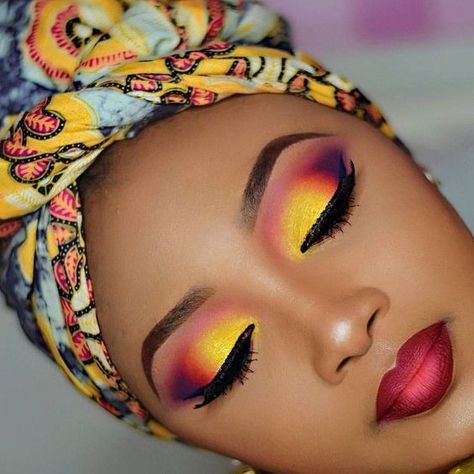 yellow eye makeup #darkskin #summer #light #natural #mustard #eyeshadow #looks #Makeup #cutcrease #ideas #soft #bright colours Homecoming, Make Up Looks, 50 Makeup, Elegant Makeup, Fashion Tag, Homecoming Makeup, Colorful Makeup, Maquillaje De Ojos, Makeup Looks