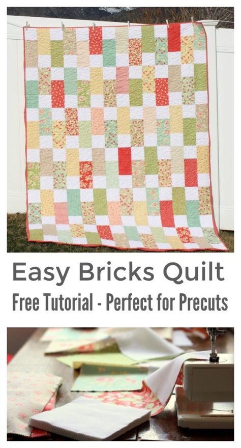 Precut Quilt Patterns, Easy Quilt Tutorials, 10 Layer Cake, Twin Quilt Pattern, Layer Cake Fabric, Layer Cake Quilt Patterns, Quilt Blocks Easy, Amy Smart, Layer Cake Quilts