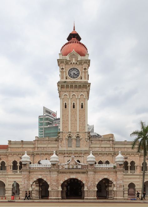 Sultan Abdul Samad Building, Kuala Lumpur. Malaysia Art, Malacca City, Redang Island, Port Dickson, Kuala Terengganu, Kota Bharu, Building Front, Building Drawing, Architecture Sketchbook