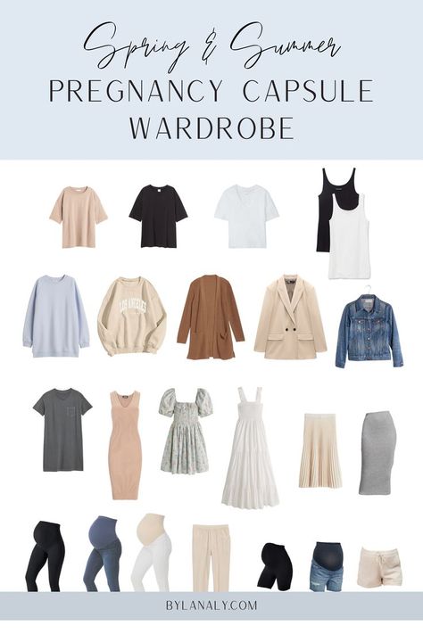 Pregnancy Outfits Spring, Spring Pregnancy Outfits, Pregnancy Capsule Wardrobe, Pregnancy Fashion Spring, Maternity Capsule Wardrobe, Spring Maternity Outfits, Mama Fashion, Pregnant Fashion, Casual Maternity Outfits