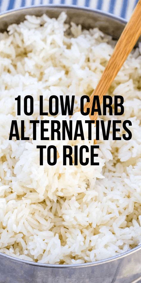 Alternatives To Rice, Rice Alternatives, Low Carb Rice, Baking Powder Uses, Carb Alternatives, Healthy Eating Diets, Low Fat Diets, Good Foods To Eat, Diet Food List