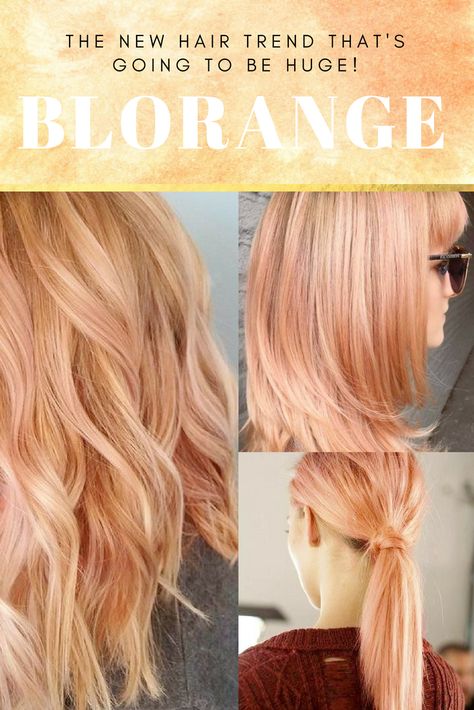 The latest hair trends is here! Meet Blorange! A round-up of all the best hair looks and how to achieve them Lala Kent Hair Hairstyles, Champagne Blond, Blorange Hair, Peach Hair Colors, Spring Hair Trends, Strawberry Blonde Hair Color, New Hair Trends, Peach Hair, Vlasové Trendy