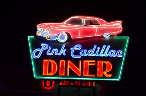 Wildwood Crest Nj, Wildwood New Jersey, Old Neon Signs, Cool Neon Signs, Wildwood Crest, Vintage Diner, Pink Cadillac, Babe Cave, Vintage Neon Signs