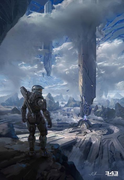 26 Terrific Pieces of Halo 4 Concept & Promotional Art Halo Game Aesthetic, Halo Environment, Halo Aesthetic, Halo Poster, Halo Master Chief, Halo Series, Halo Game, Halo Collection, Halo Reach